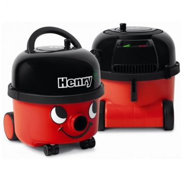 Numatic Aspirator Cu Cilindru Numatic Henry HVR200, Cu Sac Praf 9l, 620W, 8.5kg 72dB, Cablu 10m, Filtru HEPA Rosu/Negru