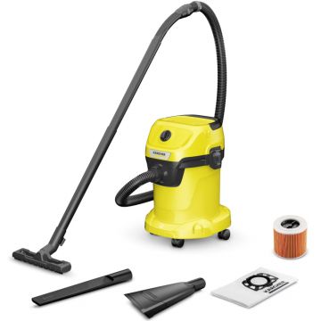 Karcher WD 3 V-17/4/35, cu sac, 1000W, 17L, Galben/Negru