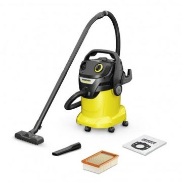 Aspirator umed/uscat Karcher KWD 5 V-25/5/22, 1100 W, 25 L (Negru/Galben)