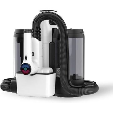 Aspirator umed/uscat Tineco Carpet One Spot Essentials, Recipiente 1.5 L / 0.8 L, 80 db, 15 minute autonomie, 2500mAh (Alb/Negru)