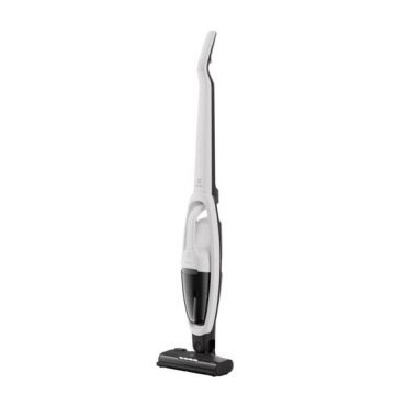 Aspirator vertical 2 in 1 Electrolux Seria 500 ES52CB18SH, 18 V, 2000 mAh, autonomie max 45 min, 2 trepte de putere, perie multisuprafete cu lumina LED (Alb)