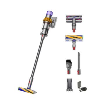 Aspirator vertical Dyson V15 Detect Absolute 2023, 0.77 l, 660 W, Autonomie 60 minute, Galben/Nichel