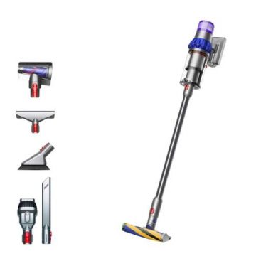 Aspirator Vertical Dyson V15 Detect Fluffy 2023, 0.76 L, 660 W, 60 minute (Albastru/Nichel)