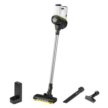 Aspirator vertical Karcher VC 6 Cordless ourFamily, 0.8 l, 250 W, HEPA 12, Alb/Negru