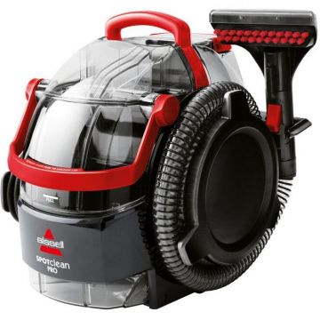 Bissell Aspirator cu spalare pentru covoare si tapiterii Bissell Spot Clean Pro, 1558N, 750W, negru-rosu