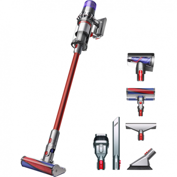 DYSON Aspirator vertical fara fir Dyson V11 2023, 545 W, 0.76l, autonomie 60 minute, Nichel/Rosu