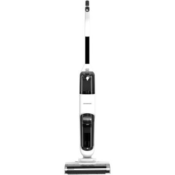 HEINNER Aspirator vertical cu functie mop HEINNER ONE4FLOOR HSVC-M18WH3in1, aspirare, spalare, mop, sistem autocuratare, putere: 180w si 2 viteze, comenzi on/off, autonomie: 35min aspirare/21 min mop, 2 recipiente apa (curata/colectare): 600/400ml, Alb